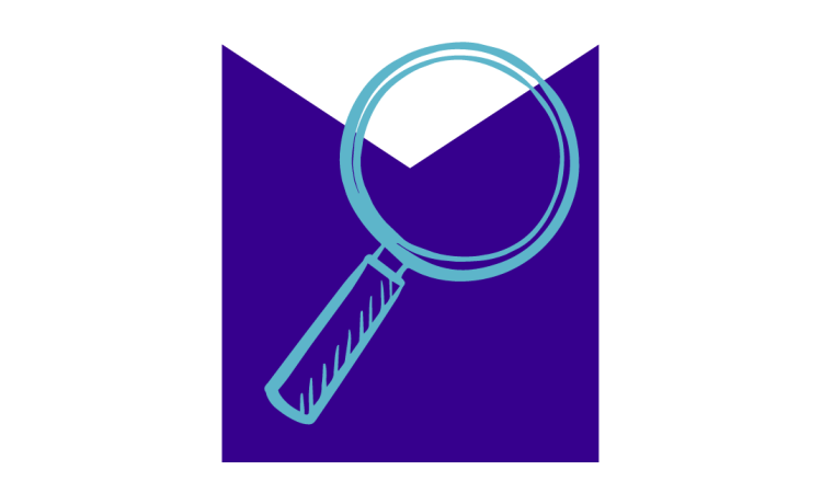 Drawing of magnifying glass